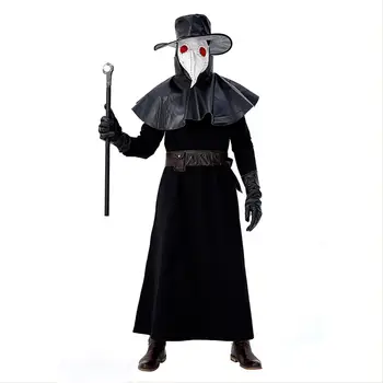

Game Darkest Dungeon The Plague Doctor Cosplay Costume Halloween With Mask Hat