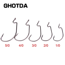 50 шт. Высокоуглеродистая сталь колючий рыболовный крючок Baitholder рыболовные Крючки Червь пруд озеро