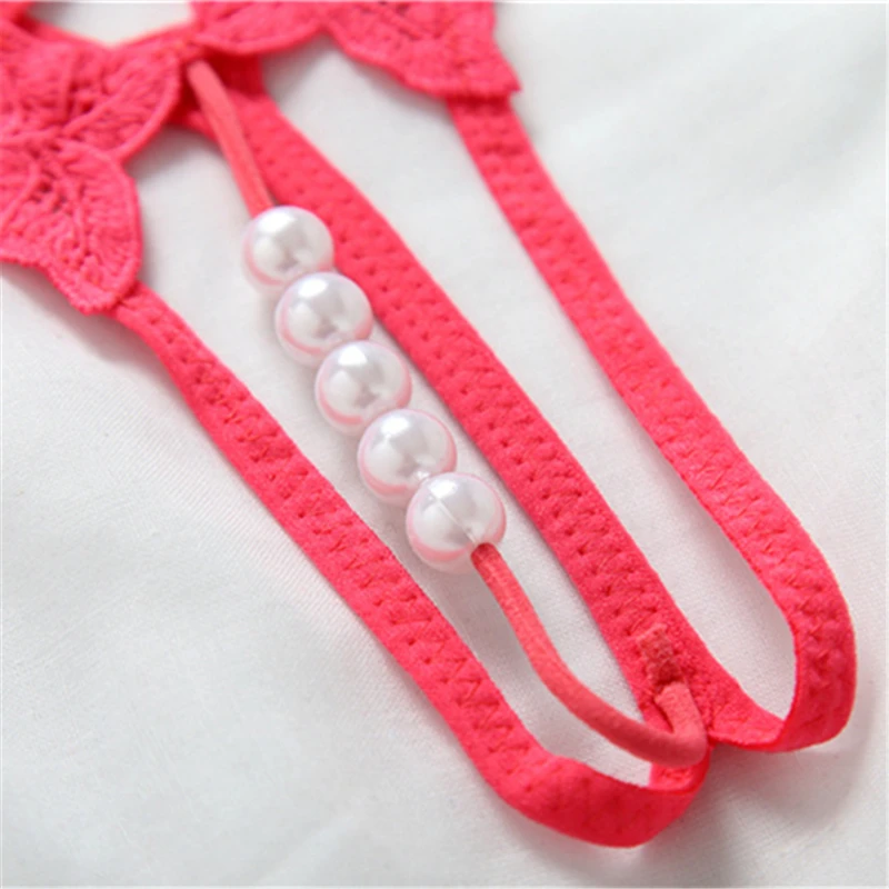 Women Panties Bragas Thong Lace Lingerie pearl G String Women's Underwear Black Sexy Lace Underwear Women Briefs 15 (4)