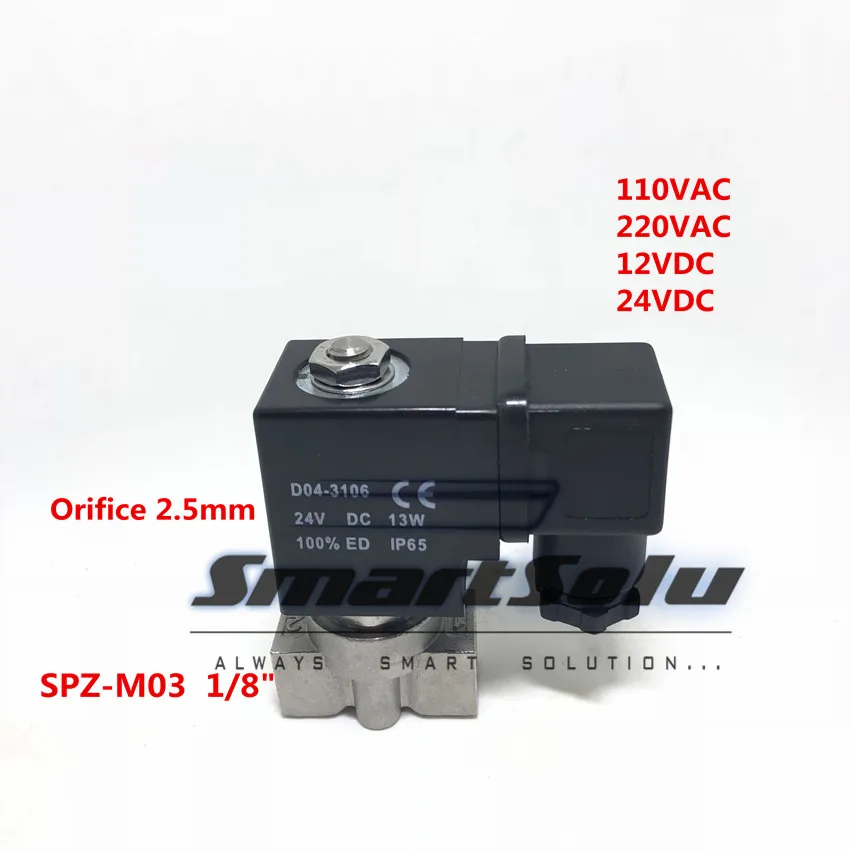 shipping16bar 2 way SS304 под воздействием высоких температур воды DC24V электромагнитный клапан для ванной 1/8