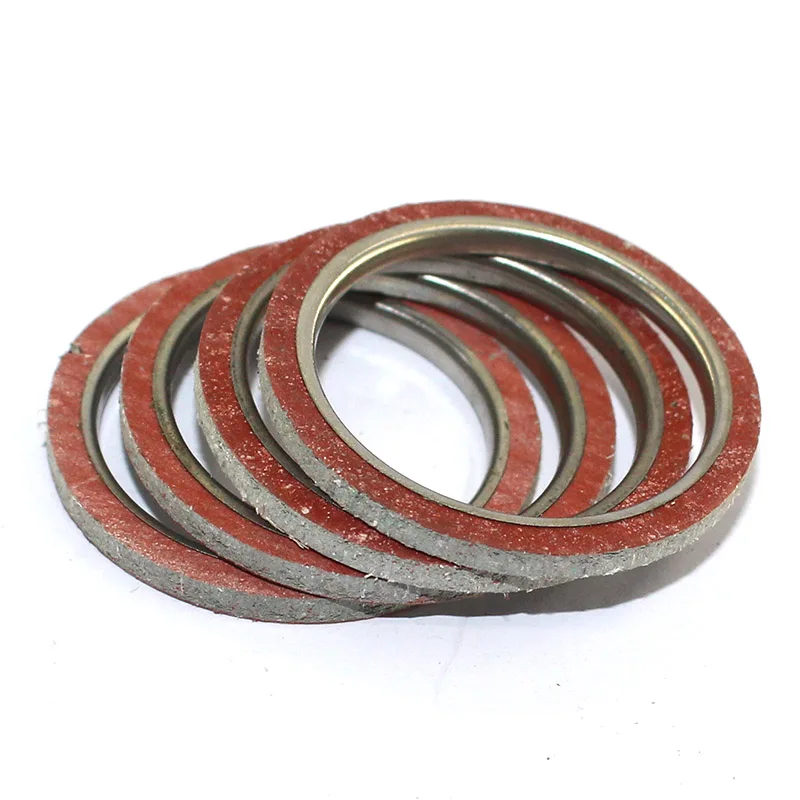 

4PCS FOR KAWASAKI EX250 Ninja 250R ZZ-R250 1986-2007 EL250 A/C 250 Eliminator 1987-1992 Exhaust Pipe Gasket Seal