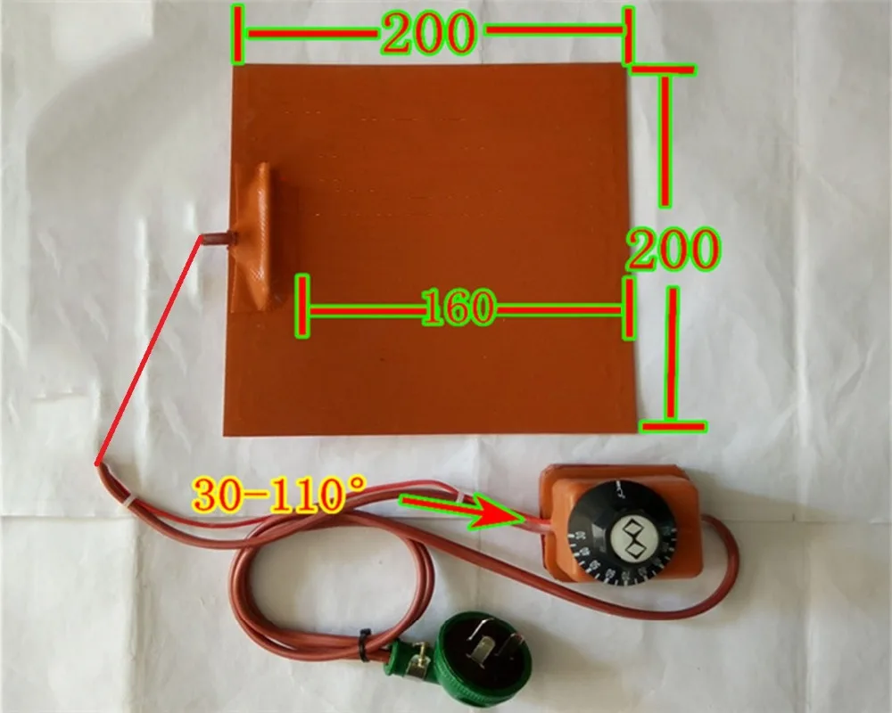200*200mm220v Knob Temperature Control Fpb Split Screen Treasure