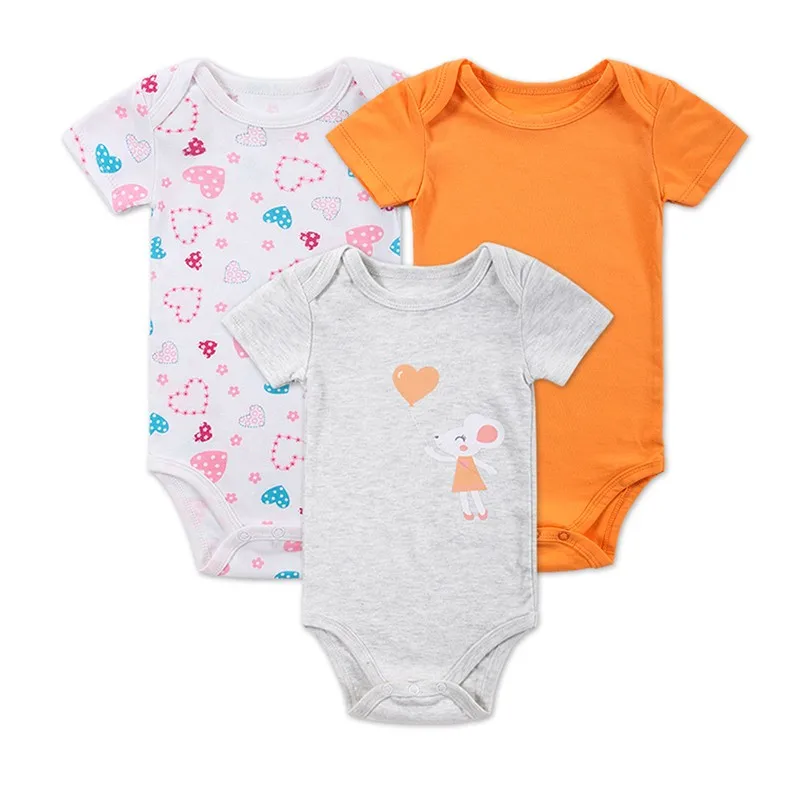3 Pieceslot Baby Fashion Striped Short Sleeve Rompers Children Jumpsuit Newborn Boys Girls Clothes Body Roupa de bebe Overalls (8)