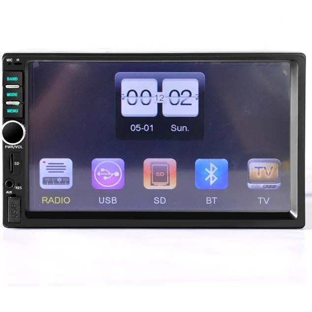 

2019 New MultifunctionBluetooth Car Stereo Audio In-Dash Aux Input Receiver SD/USB MP5 Player For Most Car Devices