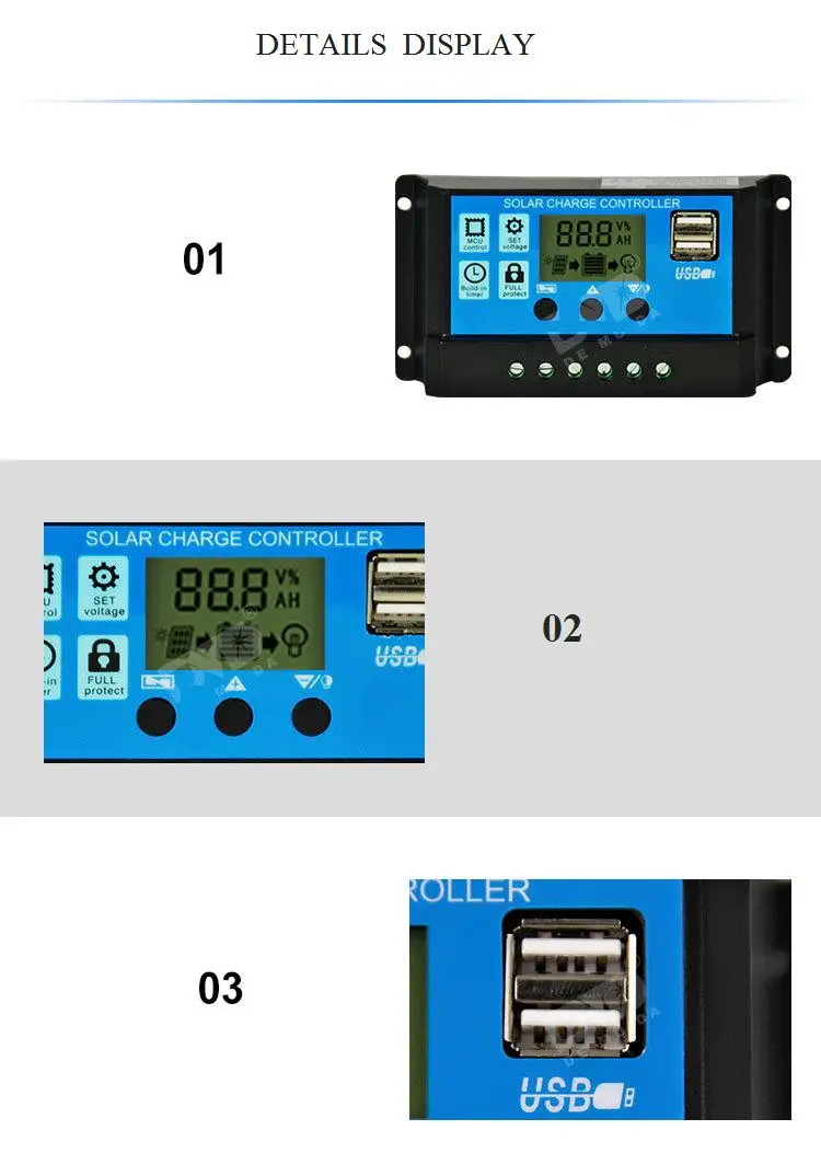 Солнечная панель systerm контроллер 10A 12 V/24 V линейный ШИМ-Регулятор Солнечный контроллер батарея PV ячейка панель регулятор зарядного устройства