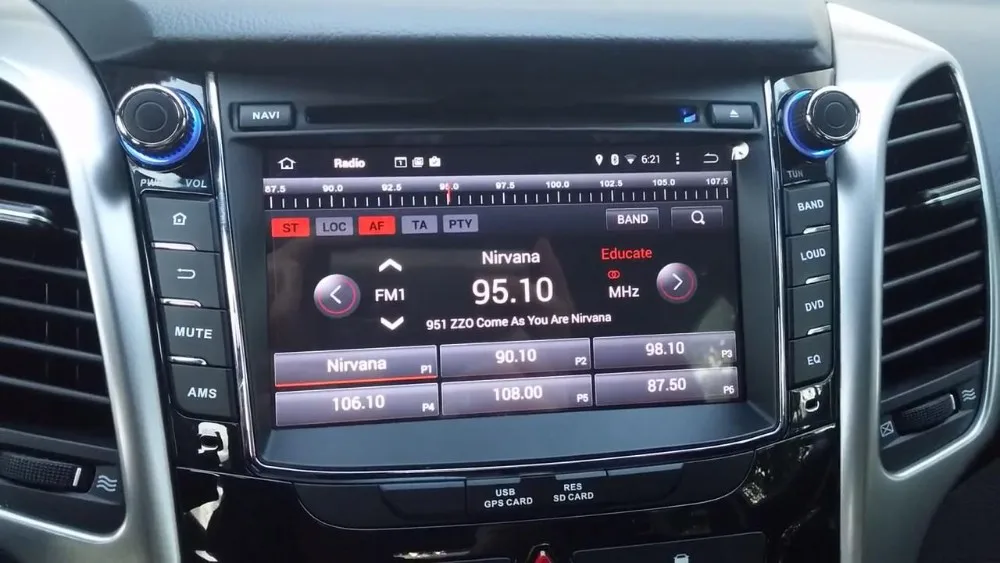 1024*600 HD 2 din 7" Android 5.1 Car DVD Player for HYUNDAI i30 2011