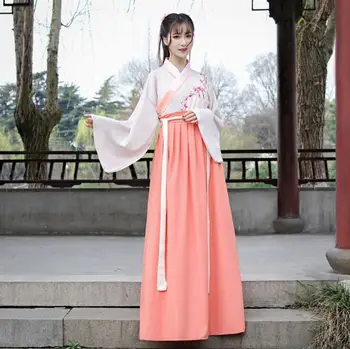 

Poem snow Women's embroidered Chinese dress with waist-length skirt suit