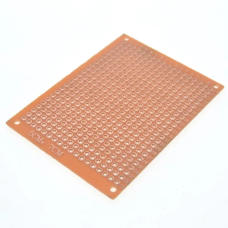 WAVGAT 10 шт. 5*7 PCB 5x7 PCB 5 см 7 см DIY Прототип бумага PCB универсальная плата желтый