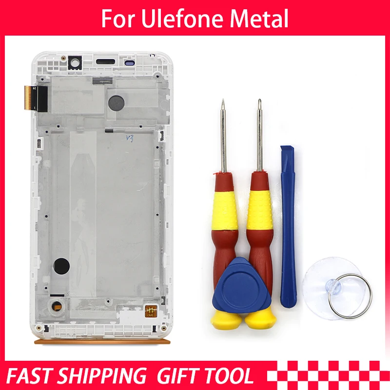 

Touch Screen LCD Screen LCD Display For Ulefone Metal Digitizer Assembly With Frame Replacement Parts+Repair Tool