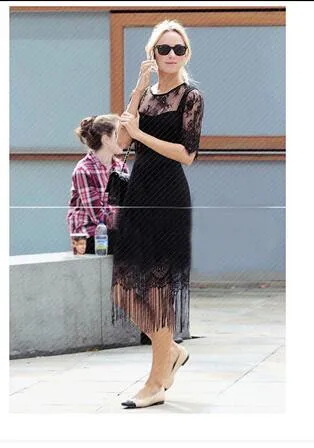 1 шт./партия,, европейский стиль, женская повседневная юбка из органзы, однотонная летняя черная юбка с кисточками