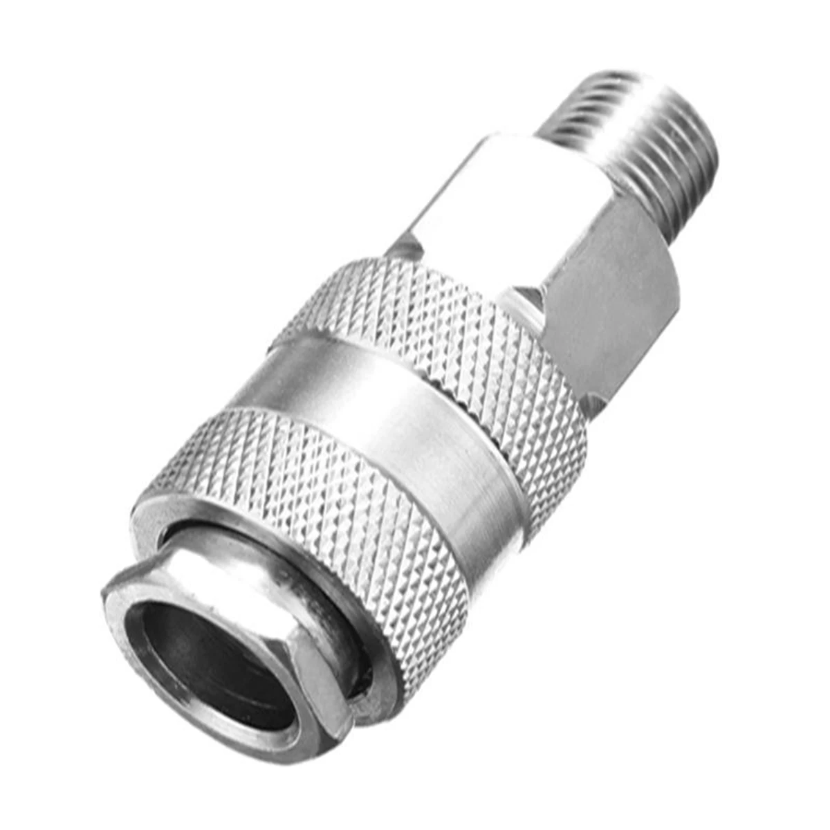 2pcs Mayitr Air Line Hose Compressor Connector Euro Female Quick Release Fittings with 1/4" BSP Male/Female Thread