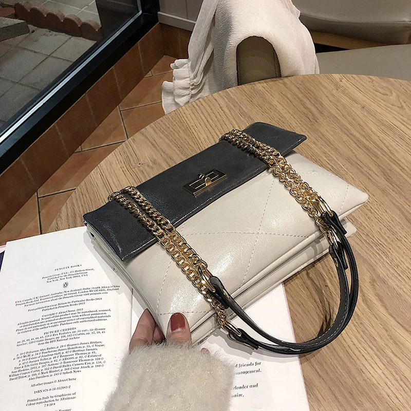 

Net red black bag female bag 2019 new wave Korean version of the texture Messenger bag wild ins chain fashion shoulder bag