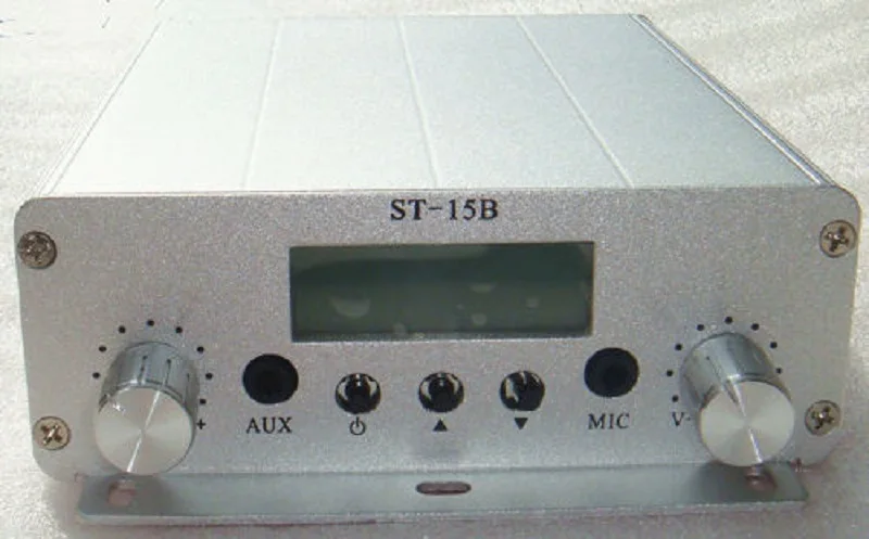 Лидер продаж! 15 Ватт pll fm передатчик FMU SER ST 15B с 86MHz 108MHz 100khz|pll transmitter|pll fmfm transmitter |