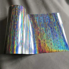Hot stamping foil holographic foil silver color pine needles pattern hot press on paper or plastic 16cm x120m
