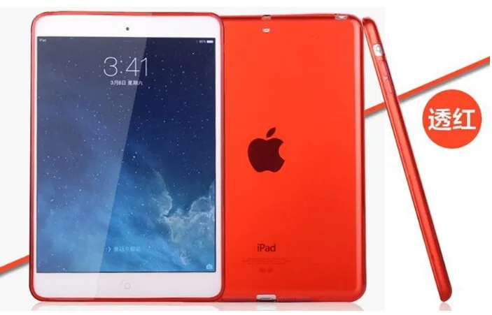 Skolour мягкий гелевый ТПУ кожа силиконовый чехол для apple iPad mini 1 mini 2 mini3 retina