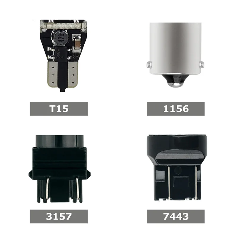 AUXITO W21W P21W светодиодный Canbus BA15S 1156 W16W T15 автомобиль Фары заднего хода T25 3157 3156 7443 T20