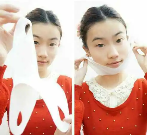 Online Angkat Masker Wajah 10 pcs Slim Wajah V Masker Wajah untuk Menciptakan sempurna Wajah Garis Tidak Ada Operasi Tidak Ada Nyeri V Masker untuk Lady dan Gentleman