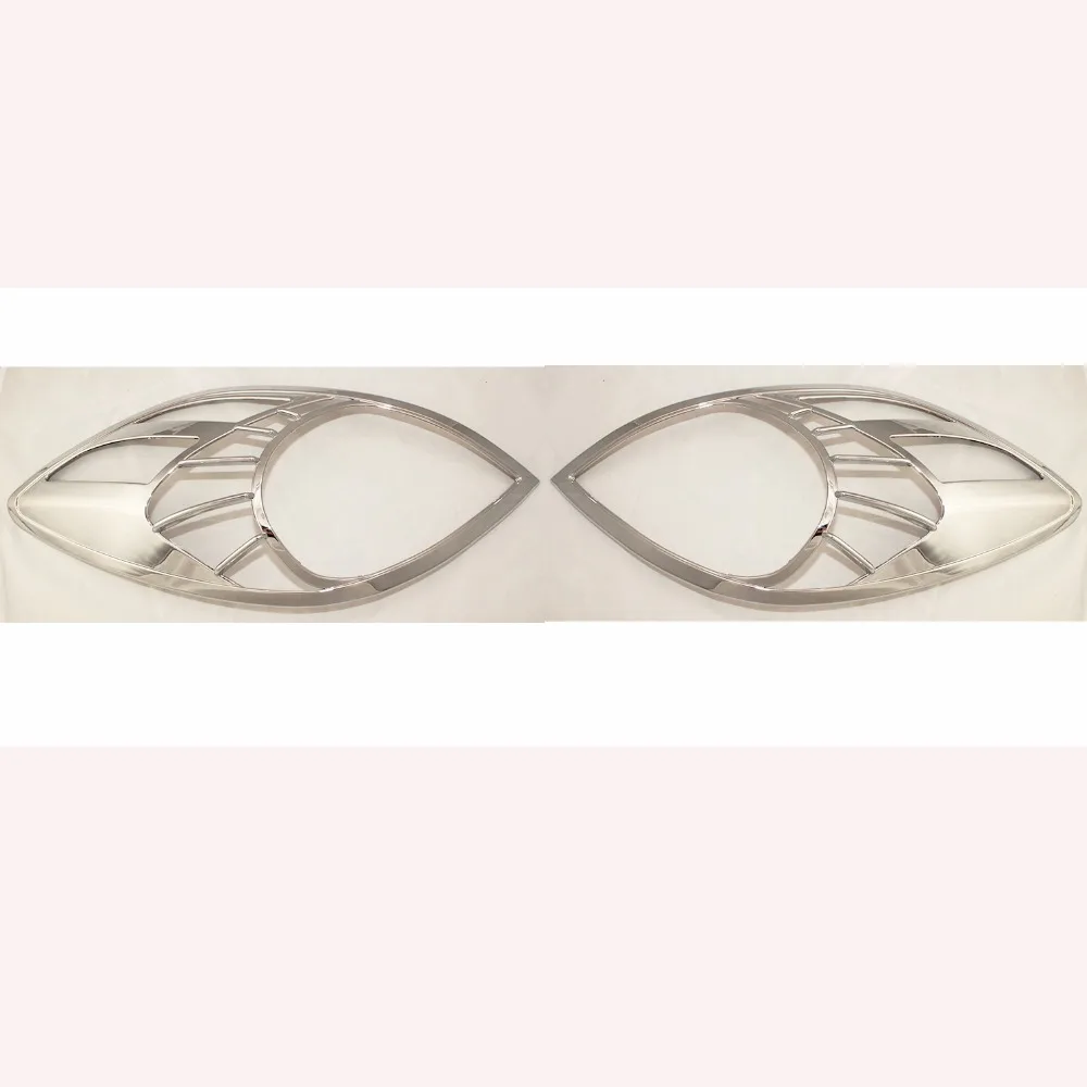

2pcs ABS HEAD LAMP COVER Car Chrome Strips For Toyota Yaris Vitz 2005 2006 Accessories Headlamps Cover Trim