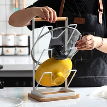 Cocina подвесной горшок стойки для железка для кухни сиденье с бамбуковым лотком перфоратор полка для кухонной утвари подставка для разделочных досок стакан для хранения держатель