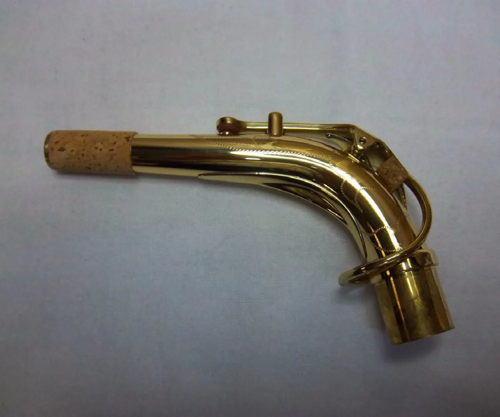 Альт-саксофон шеи Золотой лак с гравировкой 24,5 мм