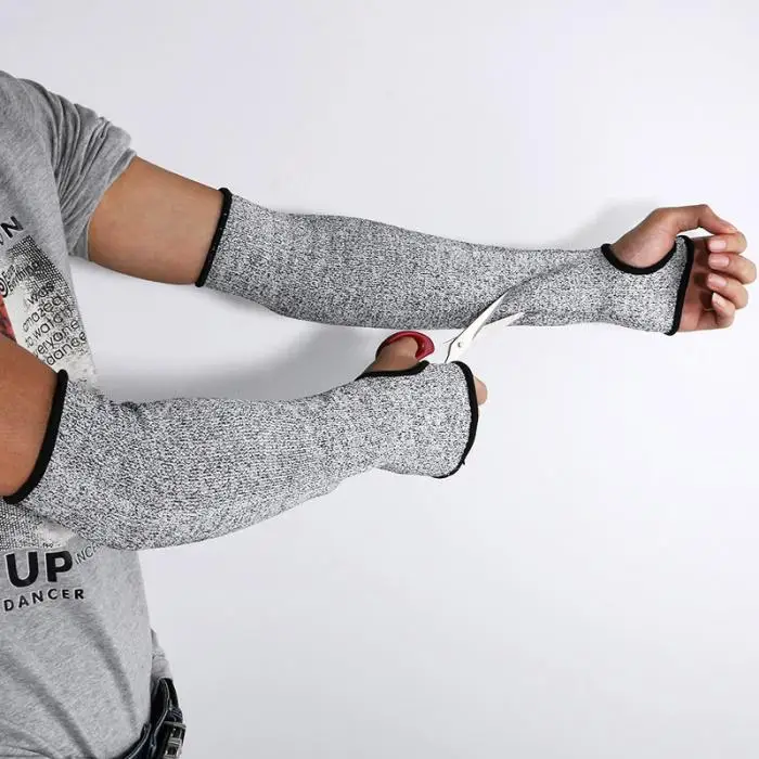 1 Pcs Outdoor Work Safety Arm Guard Sleeve Anti-cutting Protective Cut-resistant Arm Sleeve FI-19ING