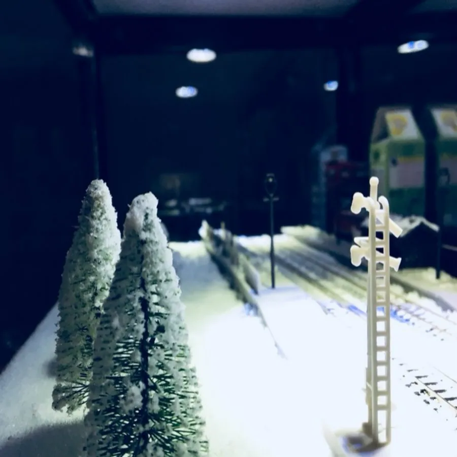 snow model train layout  (10)