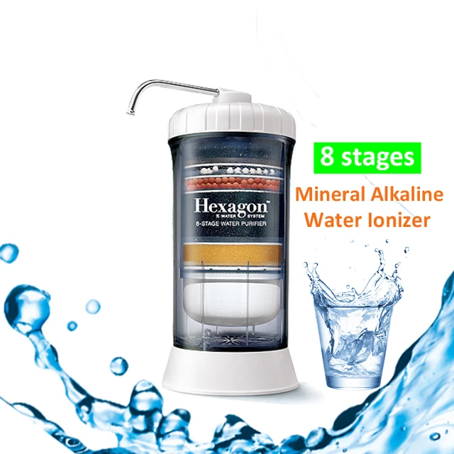 Countertop alkaline water ionizer kitchen tap water filter purifier Ion