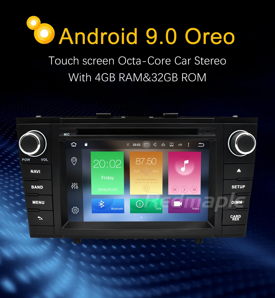 Excellent Android 9.0 Car Radio DVD GPS Navigation Multimedia Player For Toyota Avensis T27 2009-2015 Auto Audio WIFI Stereo Headunit 2