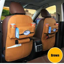 Автомобильная кожаная сумка для хранения сидений подвесные тканевые коробки сиденье задняя Сумка для автомобиля анти-Грязная подушка для автомобиля steat back bag Multifunction storage box