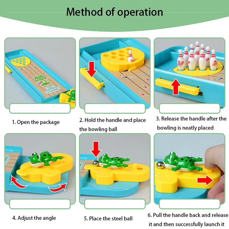 Настольная мини-игра лягушка Боулинг Для детей развивающие игрушки подарок декор детский дом развлечения игрушки Пазлы для раннего развития детей игрушки
