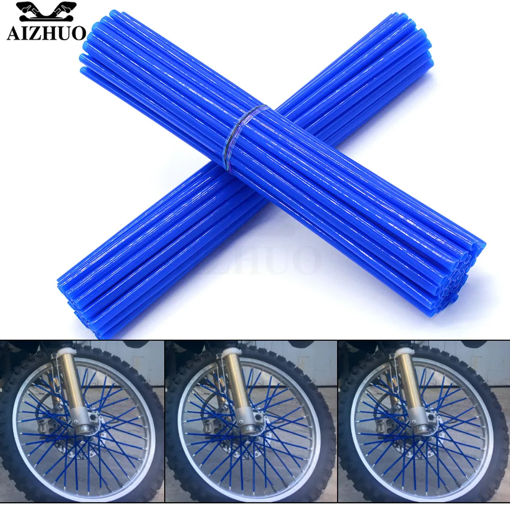 

Universal Motorcycle Wheel Spoke Skins Cover Wrap Tube Decoration FOR SUZUKI DRZ400SM DR250R DR250S 250SB Honda CRM250R XR400
