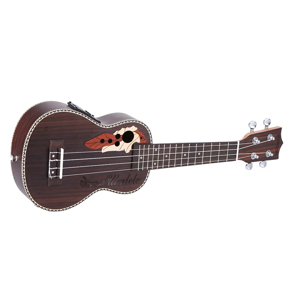 Ammoon Spruce 2" Акустическая укулеле 15 Fret Ukelele uke 4 струны гитара со струнами музыкальный инструмент со встроенным звукоснимателем EQ