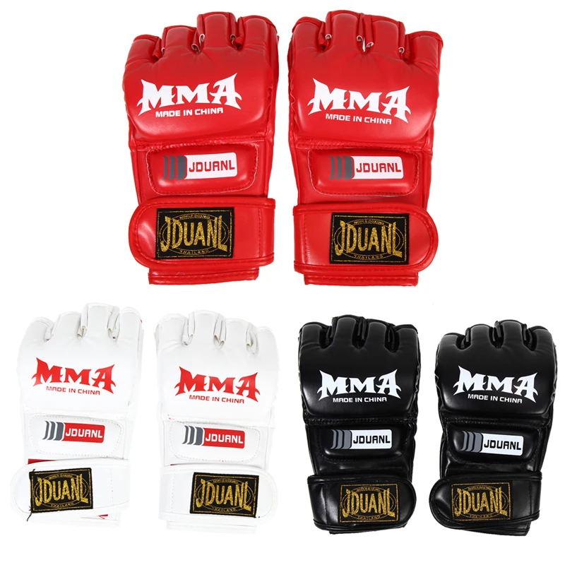 Перчатки для бокса с полупальцами мужские перчатки боев бокса|boxing equipment|gants de boxe