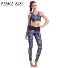 Fitness Workout Clothing Women’s Gym Sports Running Girls Slim Leggings+Tops Women Yoga Sets Bra+Pants Sport Suit For Female New