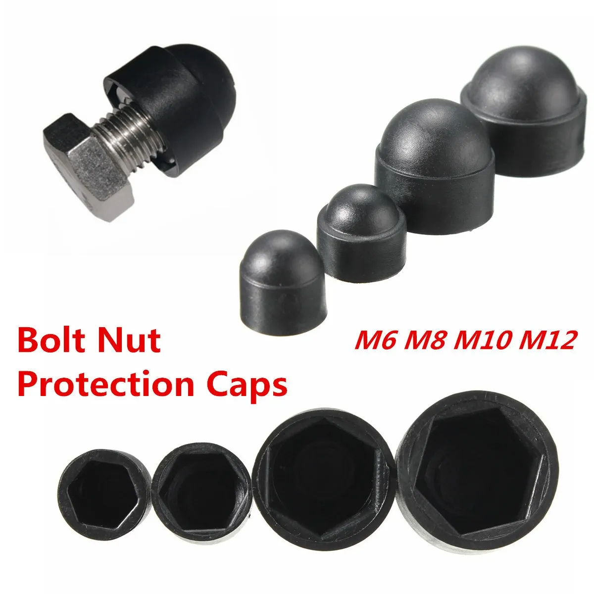 Compre 10 PCS Métrica M6 M8 M10 M12 Plástico Dome Tampa