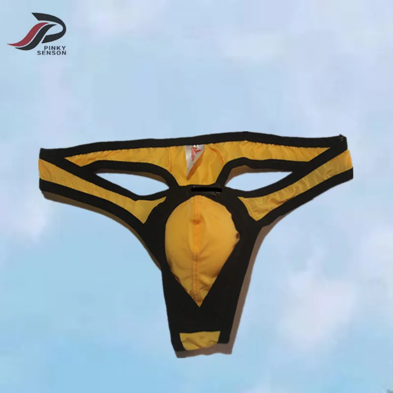 Fashion PINKY SENSON Man Tanga Sexy Transparent Men Erotic String Male