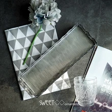 Поднос в полоску SWEETGO из серебра для кексов металлические железные формы для свадебного торта десерт декораторы конфеты бар поставщик кухонные аксессуары