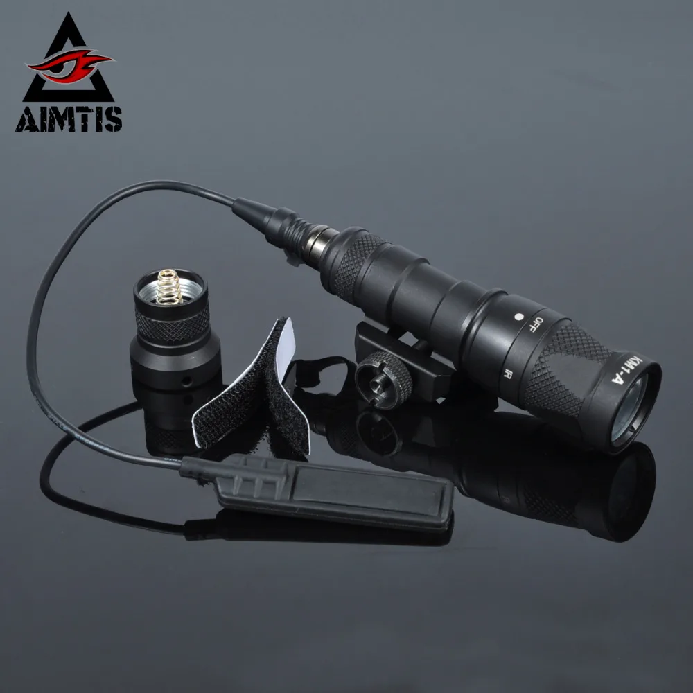 US $52.28 AIMTIS M300V Tactical Flashlight Gun Weapon Light With Constant Strobe momentary Output For 20mm Picatinny Rail Free Shipping