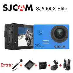 SJCAM SJ5000X Elite Wi-Fi 4 К 24fps 2 К 30fps гироскопа действие Камера + дополнительная 1 шт. Батарея + Батарея Зарядное устройство машины Зарядное устройство