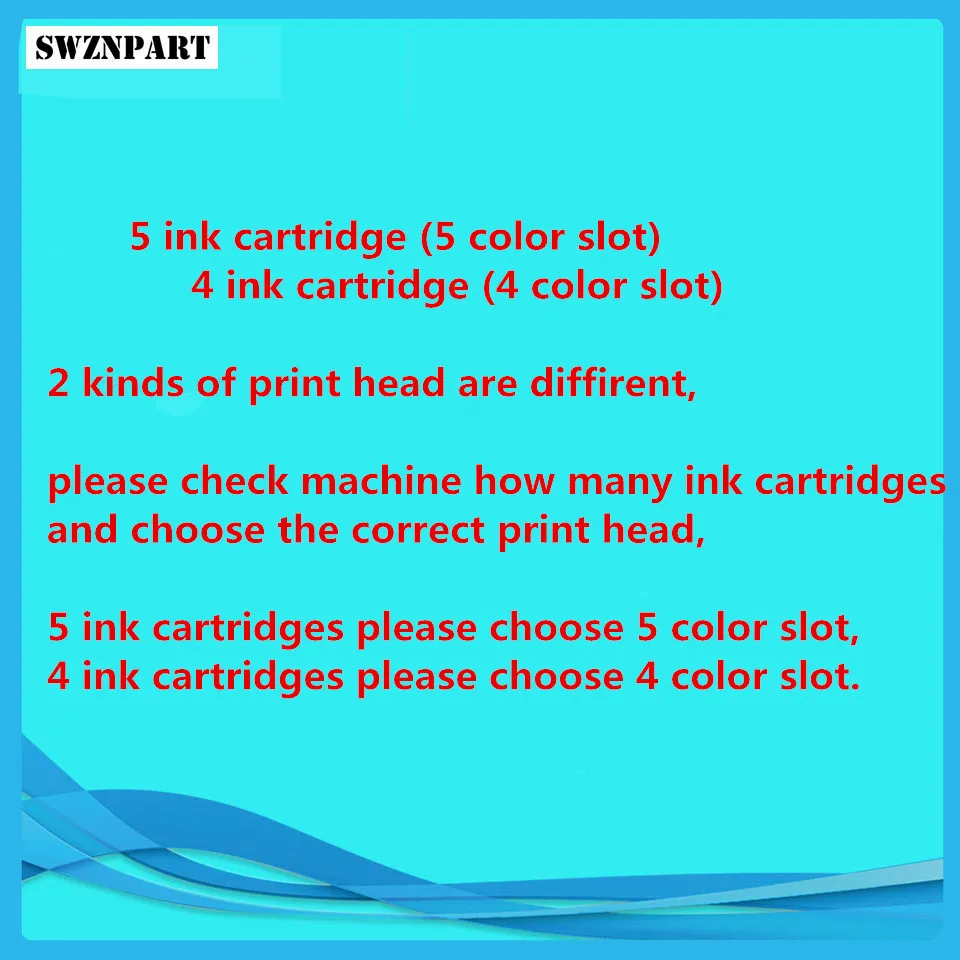 Печатающая головка 4 и 5 цветов слот для HP6000 6500 7000 7500A B109A B110A B209A B210A 178 920 XL C410A C510A CN643A CD868-30002
