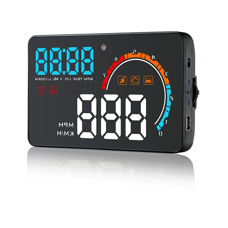

OBD2 GPS head up display car head-up display intelligent display speedometer temperature water speed projector