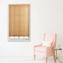Pleated Paper Curtain Light Filtering Adhesive Inside Mount Cordless Cellular Shade DAG-ship