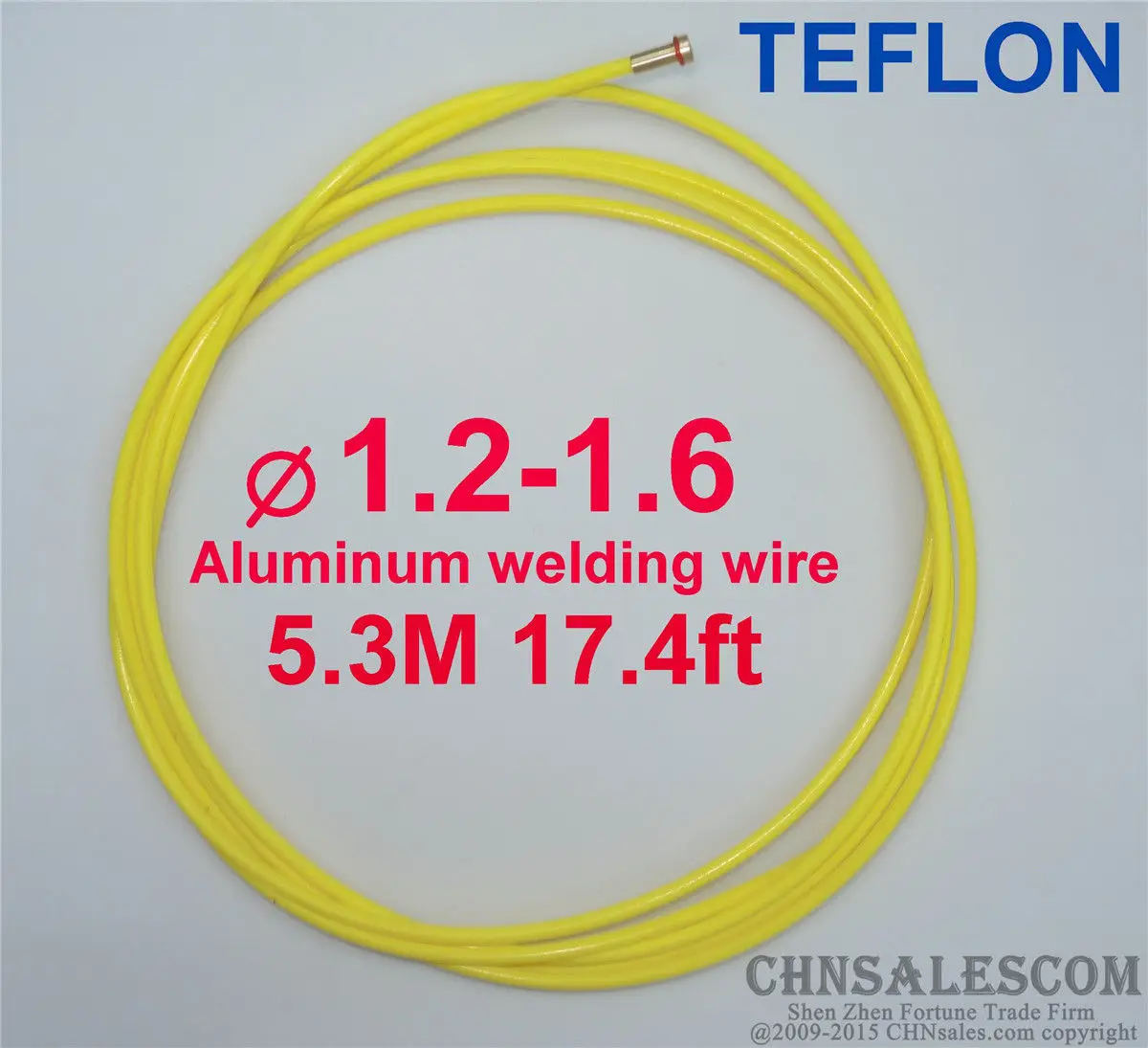 CHNsalescom MIG MAG PTFE вкладыш 1 2 6 сварочный провод евро разъемы 5 3 м фута желтый|Сварочные