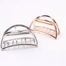 1 шт. заколки для девочек металла захвата для ванной в большой зажим для волос темперамент Личность Простой заколка для прически взрослых G0403