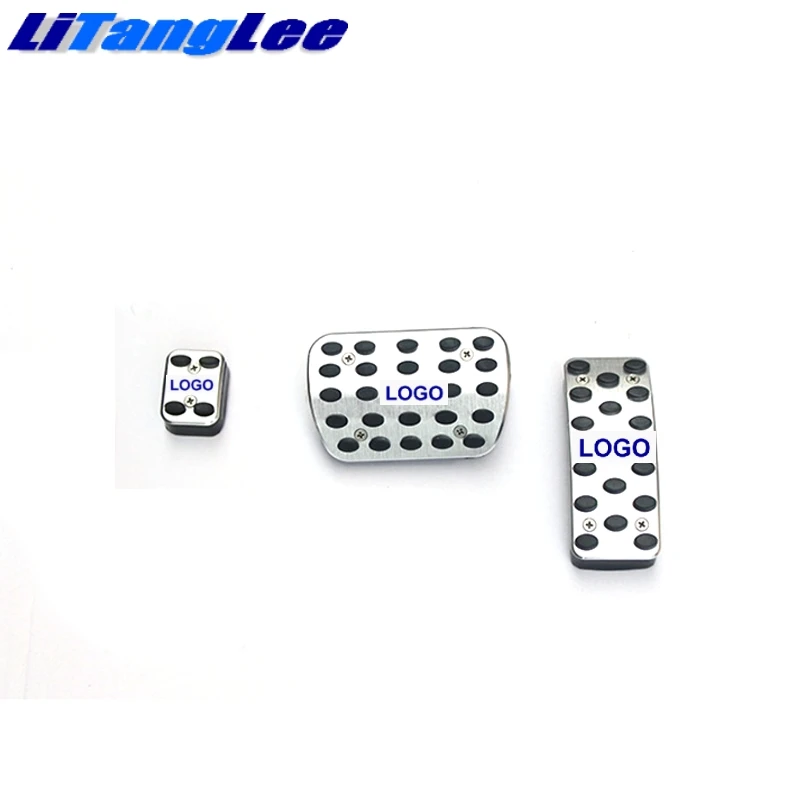 LitangLee Car Accelerator Pedal Pad Cover Sport Racing Design For Mercedes Benz GL GLS MB X166 2013~2018 AT Foot Pedal Cover AMG