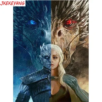 

Wall Art Pictures 5D Diy diamond painting game of thrones Diamond Mosaic sale Rhinestone Embroidery cross stitch Y3363