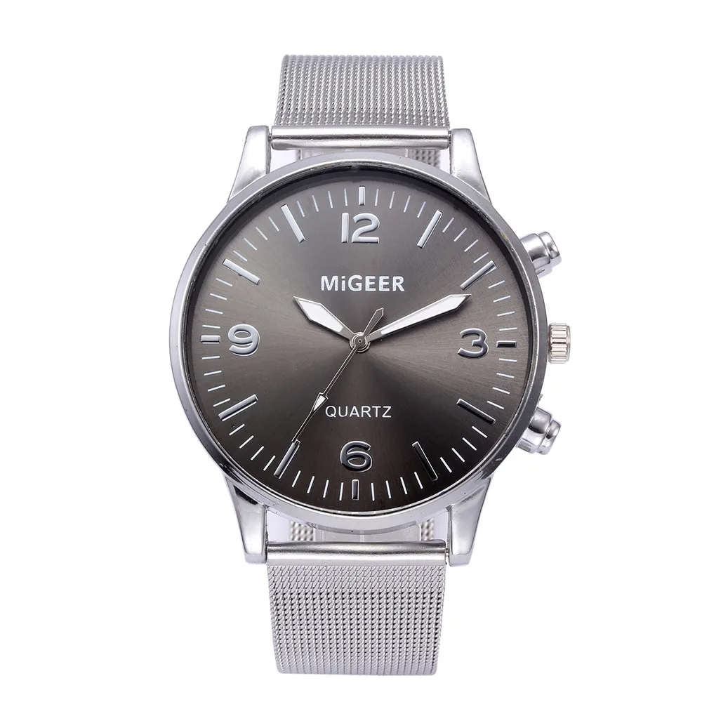 Montre Femme мужские часы Топ люксовый бренд Нержавеющая сталь сетка спортивный браслет Кварцевые часы для мужчин простой стиль Relogio Masculino