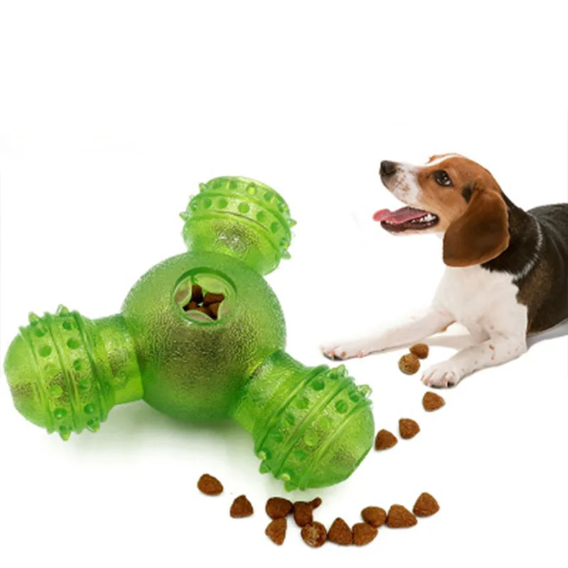 

Dog Feeding Toy Three-Hole Pet Educational Toy Dog Molar Missing Toy Dogs Leaking Toy Dog Toys Pet Rubber Toys