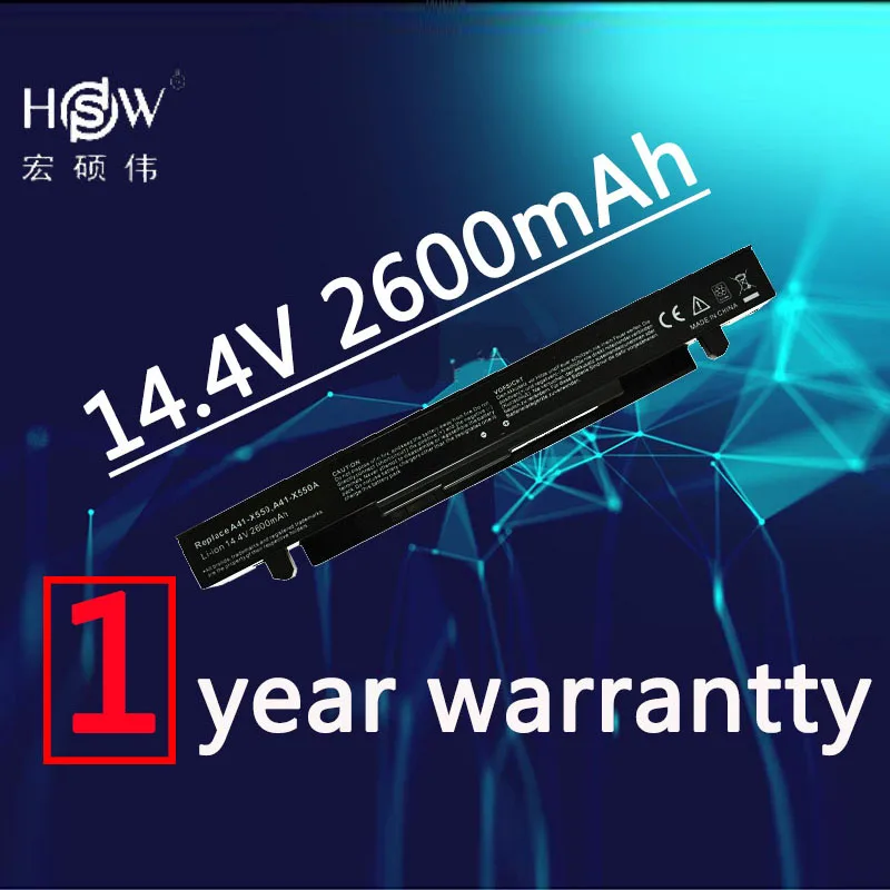 

HSW 4cells Battery For Asus A41-X550 A41-X550A A450 A550 F450 F550 F552 K550 P450 P550 R409 R510 X450 X550 X550C X550A X550CA