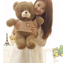 Чучело 60 см хаки ткань коричневый Мишка плюшевая игрушка мягкая кукла подарок w2894